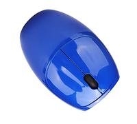 PUSOKEI Ratón Inalámbrico de 2,4 G con Receptor USB, Ratón Inalámbrico sin Unidad, Ratón óptico de 1200 PPP de 3 Botones para XP / 7/8/10 Ratón Simétrico para Escritorio/portátiles (Azul Zafiro