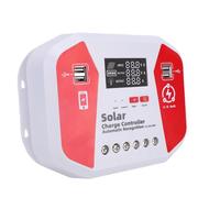 PUSOKEI Regulador de Panel Solar 100A MPPT | Controlador de Carga USB con Pantalla LCD de Voltaje Múltiple y 4