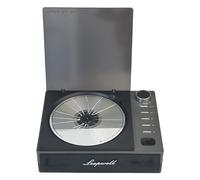 PUSOKEI Reproductor de CD Portátil con Entrada y Salida Bluetooth, USB AUX y Salida óptica, Pantalla LCD, Reproductor de CD Retro Pequeño Recargable, Radio FM para el Hogar (Black)