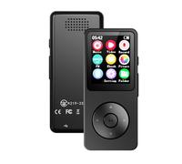 PUSOKEI Reproductor MP3 Bluetooth 5.4, Reproductor de Música Portátil con Altavoz, Pantalla LCD de 2,4 Pulgadas, de Música MP3 con Sonido HiFi sin Pérdidas, (Sin Tarjeta de Memoria)