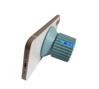 PUSOKEI Soporte Magnético 2 en 1 para Teléfono Celular Altavoz Bluetooth, IPX5 Resistente Al Agua, Ajuste de Perilla de Volumen de 10 Niveles, Sonido Envolvente de 360°, Mini Altavoz (Blue)