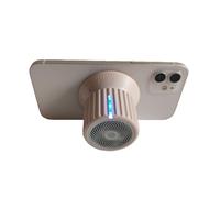 PUSOKEI Soporte Magnético 2 en 1 para Teléfono Celular Altavoz Bluetooth, IPX5 Resistente Al Agua, Ajuste de Perilla de Volumen de 10 Niveles, Sonido Envolvente de 360°, Mini Altavoz (Pink)
