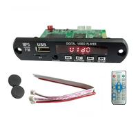 PUSOKEI Tablero de Decodificación Bluetooth de Audio MP3 WMA, Reproductor de Módulo de Decodificación Digital sin Pérdidas con Pantalla LCD y Control Remoto para Altavoz de Automóvil