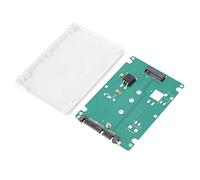 PUSOKEI Tarjeta Adaptadora NGFF SSD, Unidad de Estado Sólido M.2 NGFF SSD a Adaptador Vertical de Tarjeta SATA3 PCI-E 2X (Blanco)
