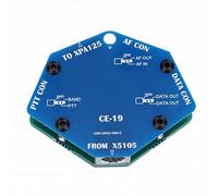 PUSOKEI Tarjeta de Expansión de Interfaz de Datos CE-19, Convierte Mini-DIN8 a Conector Estéreo de 3,5 Mm y Mini-DIN6, para Transceptor de Corta G90 G1M X5105 XPA125B, Amplificador de