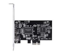 PUSOKEI Tarjeta PCIE FireWire, PCI-E Tarjeta controladora PCI Express FireWire 1394a IEEE 1394 con Cable Firewire para 10/8/7 / Vista/XP / 2000 / ME / 98SE