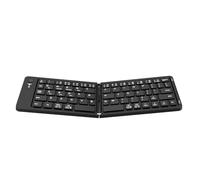 PUSOKEI Teclado Bluetooth Plegable, Teclado Portátil Inalámbrico Plegable con Bloqueo Magnético, Soporte para Teléfono, Método de Modulación GFSK, Teclados de Viaje para