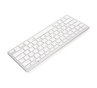 PUSOKEI Teclado Inalámbrico Bluetooth, Teclado Compacto Ergonómico Ultraligero para iOS/Android/Windows/OS, Viajes de Negocios Bibliotecas Teclado Portátil (Arábica)