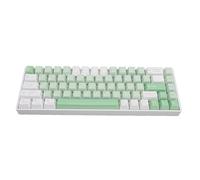 PUSOKEI Teclado Mecánico Inalámbrico para Juegos 60%, Teclado Retroiluminado Bluetooth RGB con Interruptor Azul, Mini Teclado Compacto con Cable de 68 Teclas para Android, iOS,PC