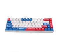 PUSOKEI Teclado Mecánico para Juegos 60%, Teclado Mecánico Retroiluminado RGB con Interruptor Rojo, 2.4G/Bluetooth/con Cable, Mini Teclado Compacto de Oficina de 68 Teclas para Portátil