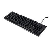 PUSOKEI Teclado Mecánico RGB, 104 Teclas Teclado para Juegos con Retroiluminación USB con Cable para PC, Computadora Portátil, Computadora de Escritorio, Dispositivo de Carga Inalámbrico (Negro)