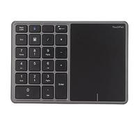 PUSOKEI Teclado Numérico BT5.0, Teclado Numérico USB C de 22 Teclas, Extensiones de Teclado Numérico Inalámbrico 2.4G con Panel Táctil para Win, para iOS, para Android, para Sistema OS X(Gris)