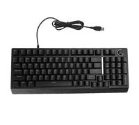 PUSOKEI Teclado Pequeño con Cable, 98 Teclas RGB Mecánica Feelia de Juego Portable Compact Gaming Keyboard, con Pies Ajustables y Luz de Fondo de RGB Personalizable, para el Trabajo de