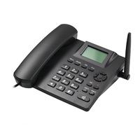 PUSOKEI Teléfono de Escritorio Clásico gsm Inalámbrico Cuatribanda, Identificador de Llamadas y Marcación Rápida, Tarjeta SIM Dual 2G Teléfono Inalámbrico Fijo con Radio FM, Reloj