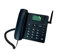 PUSOKEI Teléfono de Escritorio Clásico Inalámbrico Cuatribanda gsm, Tarjeta SIM Dual Teléfono Inalámbrico Fijo 2G con Antena, Radio, Reloj Despertador, para Centro de Llamadas en Casa