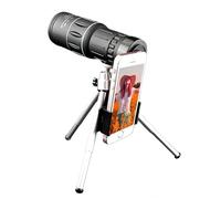 PUSOKEI Telescopio Monocular 16X52 con Trípode para Teléfono Inteligente, Monocular de Prisma Compacto de Alta Potencia con Lente HD, Imágenes de Alto Contraste y Alta Resolución para