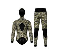 PUSOKEI Traje de Neopreno con Capucha de 3 Mm para Hombre |Espesado para Pesca Submarina, Surf y Apnea en Aguas Frías (#6)