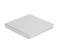PUSOKEI Unidad de DVD Externa, Reproductor de DVD Portátil USB 2.0 para Grabadora de CD ROM, Controlador de Disco óptico Ultrafino para Ordenador Portátil de Sobremesa (Silver)