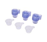PUSOKEI Vasos para Mezclar de Resina de Plástico Transparente, Paquete de 150 |Vasos Medidores Pequeños Desechables de 40 Ml para Pintura Epoxi