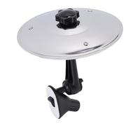PUSOKEI Ventilación de Aire de Platillo de Automóviles para Amantes de la Música, Mini Platillo de Choque de Tambor para Diversión Rítmica Interminable en la Carretera, Clip de Acero (SILVER)