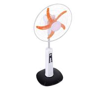 PUSOKEI Ventilador Oscilante de Pie, Ventilador de Pedestal con Control Remoto, de Piso Silencioso con Energía Solar, de Altura Ajustable de Varias Velocidades para Acampar Al Aire Libre en el Hogar