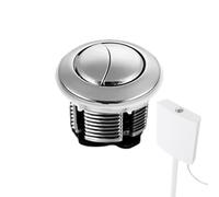 Pussh - Botón de descarga de inodoro, botón de descarga doble, pulsador de botón de inodoro, presión de resorte de acero inoxidable, botón de descarga de inodoro , kit de repuesto de émbolo de