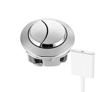 Pussh - Botón de descarga de inodoro, botón de descarga doble, pulsador de botón de inodoro, presión de resorte de acero inoxidable, botón de descarga de inodoro , kit de repuesto de émbolo de