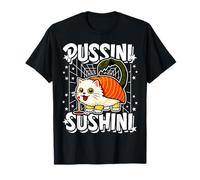 Pussini-Sushini Italian-Brainrot Funny Gen Z Meme Cat Sushi Camiseta