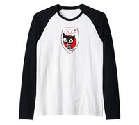 Pussy Deluxe Shield Pink Star Eyes Cat Camiseta Manga Raglan