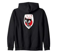 Pussy Deluxe Shield Pink Star Eyes Cat Sudadera con Capucha