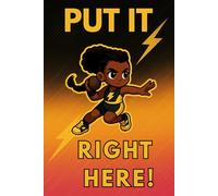 Put It Right Here: A Shot Put Black Girl Chibi Notebook