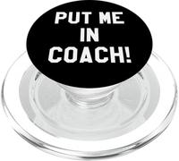 Put Me In Coach Dad Football Mom Game Day Football Tailgate PopSockets PopGrip para MagSafe