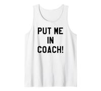 Put Me In Coach Dad Football Tailgate Game Day Football Mom Camiseta sin Mangas