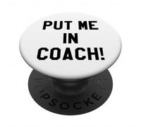 Put Me In Coach Dad Football Tailgate Game Day Football Mom PopSockets PopGrip Adhesivo