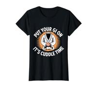 Put Your Gi On It's Cuddle Time - Camiseta gráfica económica, Mujer, Negro, S