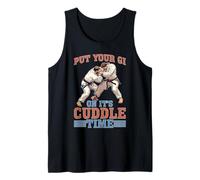 Put Your Gi On It's Cuddle Time Jiu Jitsu bitkes de Amor Camiseta sin Mangas