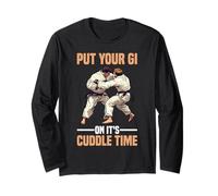 Put Your Gi On It's Cuddle Time Jiu Jitsu bitkes de Amor - Manga Larga