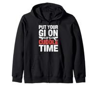 Put Your Gi On It's Cuddle Time Jiu Jitsu Love Jokes |- Sudadera con Capucha