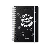 Puterful - Agenda atemporal sin fechas - Oposición - Planificador 365 días - Semana vista - Agenda con mensajes