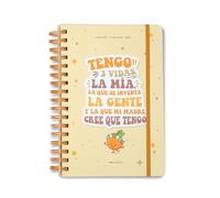 Puterful - Agenda atemporal sin fechas - Tengo tres vidas - Planificador 365 días - Semana vista - Agenda con mensajes