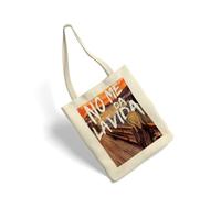 Puterful - Bolsa de tela PTFL ART - No me da la vida - Natural - 100% algodón - 35x39 CM - Tote bag - Bolsa tela asa larga