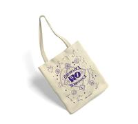 Puterful - Bolsa de tela PTFL - Ojo de loca - Natural - 100% algodón - 35x39 CM - Tote bag - Bolsa tela asa larga