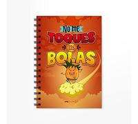 Puterful - Cuaderno A5 - No me toques las bolas - 90 hojas - 180 páginas - Libreta regalo con mensaje gracioso y original para amiga.