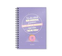 Puterful - Cuaderno A5 Un día intenté ser normal - Cuaderno tapa dura - 90 páginas cuadriculadas