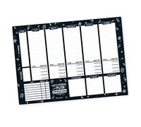 Puterful - Planificador Semanal A4 - Oposición - Organizador semanal - 10,5 x 29,7 cm - Planning escritorio - Planificador de escritorio - Planner