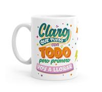 Puterful - Taza - Claro que puedo con todo - Taza original para café - Resistente al microondas y lavavajillas