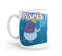 Puterful - Taza Horóscopo - Piscis - Taza original para café - Resistente al microondas y lavavajillas