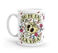 Puterful - Taza PTFL - No me da la vida - Taza original para café - Resistente al microondas y lavavajillas
