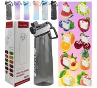 Putextile 3.0 Botella De Agua Con 1 CáPsula De Sabor, Material Tritan Juego De Inicio De 700 Ml, Botellas De Bebida Sin Bpa, Adecuado para gimnasios y escuelas (Color E+1 Random POD)