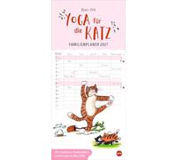 Puth Yoga für die Katz Familienplaner 2027: Witziger Katzen-Kalender mit gelenkigen Samtpfoten. Termin-Kalender mit 5 Spalten für Übersicht und Planung im Format 21 x 45 cm